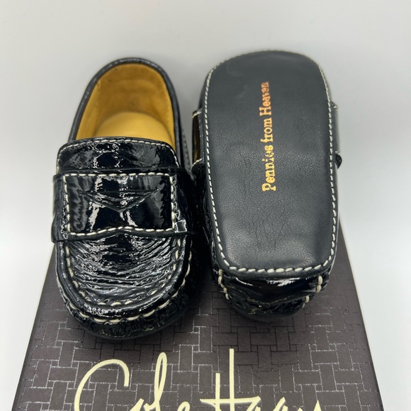 Cole Haan Black Kids Dress Loafers - Picture 1 of 4
